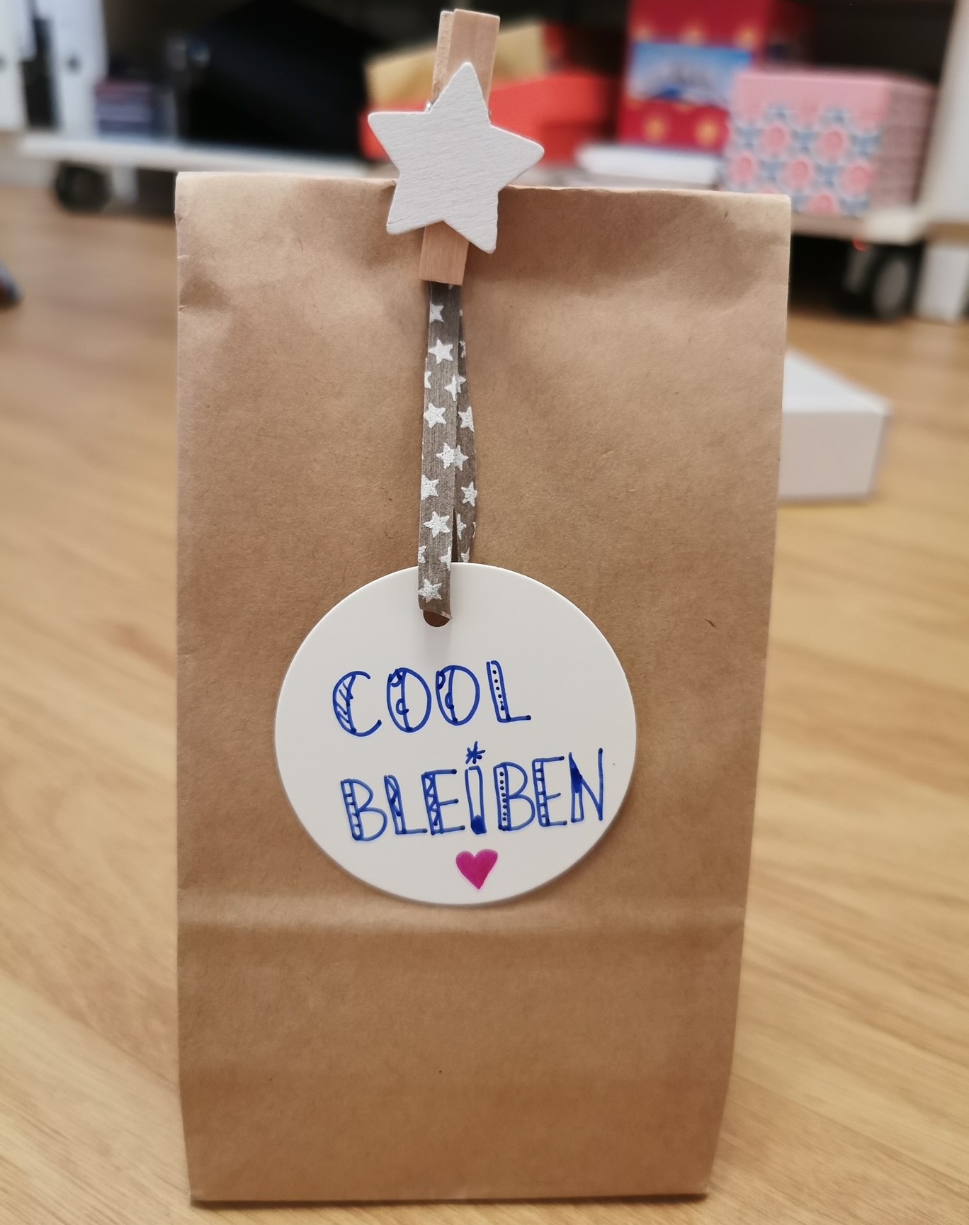 Sackerl mit Anhänger