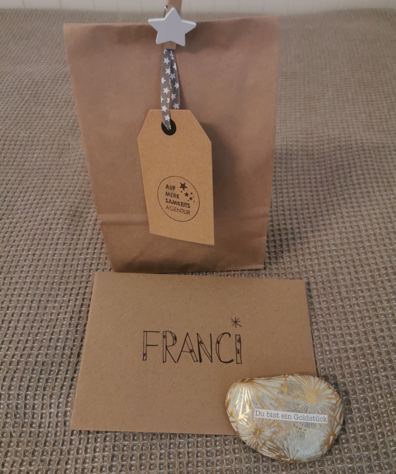 Personalisiertes Weihnachtsgeschenk + Karte