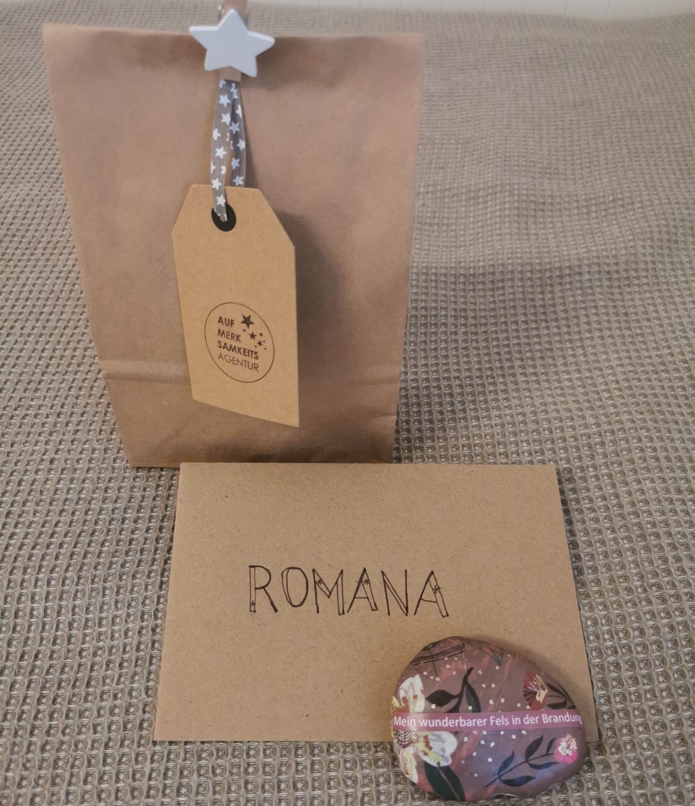 Personalisiertes Weihnachtsgeschenk + Karte