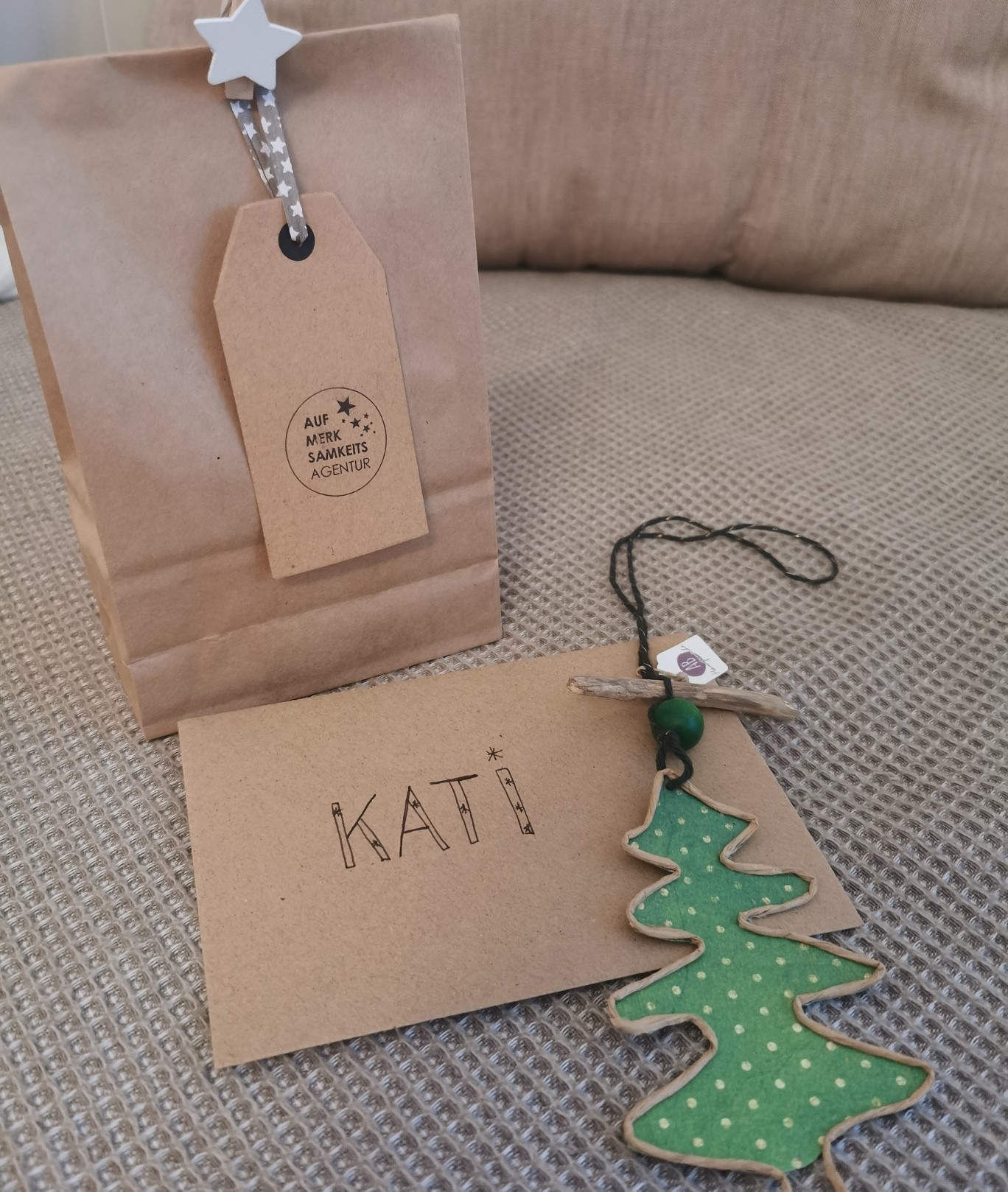 Personalisiertes Weihnachtsgeschenk + Karte